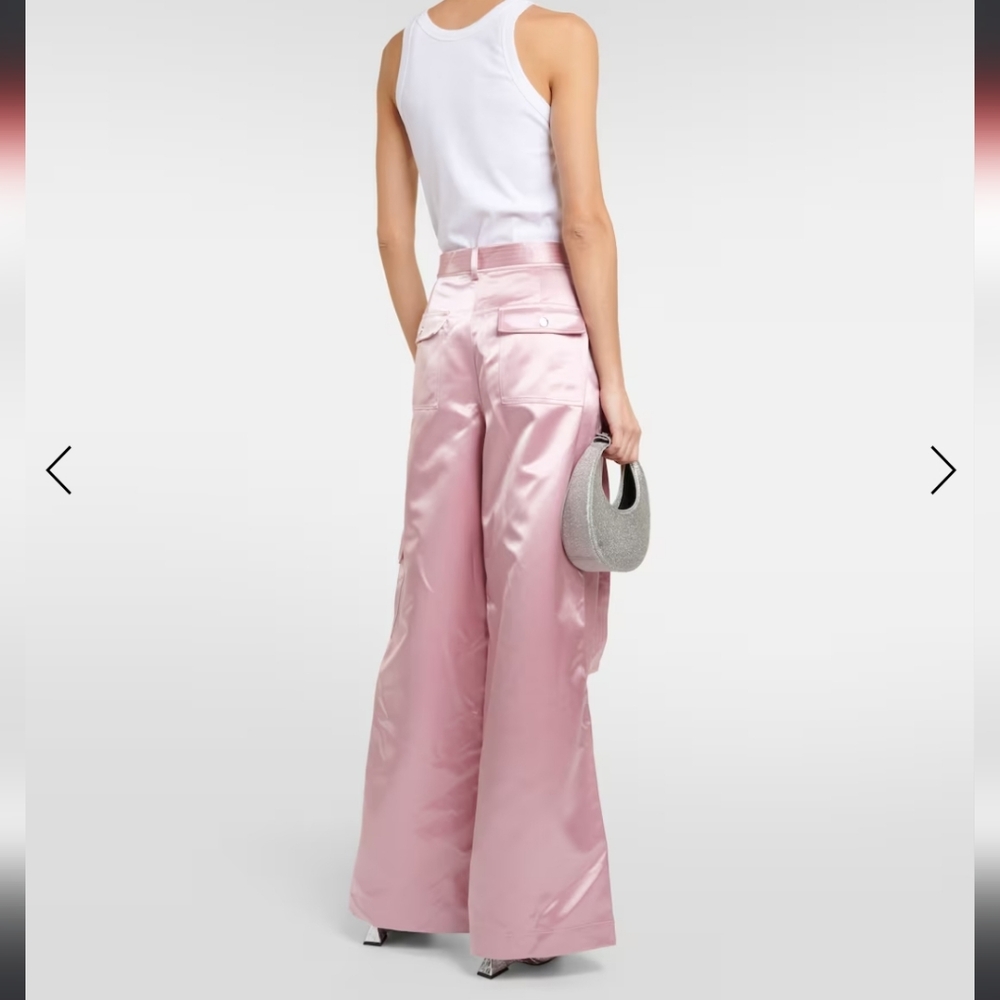 STAUD Pink Wide Leg Pants - Picture 6 of 16